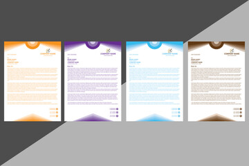 Corporate and Business Latter Head Template - obrazy, fototapety, plakaty