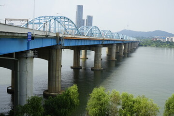 Naklejka premium 서울 동호대교 풍경입니다