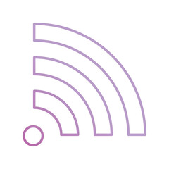 wifi signal icon with white background vector stock illustration