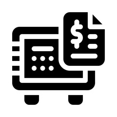 securities glyph icon