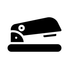 stapler glyph icon - obrazy, fototapety, plakaty