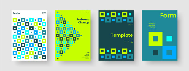 Creative Report Design. Isolated Business Presentation Layout. Geometric Poster Template. Background. Flyer. Banner. Book Cover. Brochure. Leaflet. Catalog. Pamphlet. Portfolio. Handbill. Magazine