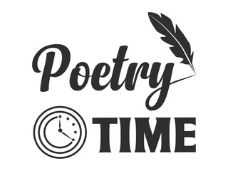 Poetry Typography Design, Vintage Typography for Poetic Identity, Poetry Emblem Design, Author Typography, Typography for Poetic, Poetry Inspired Design, Typography with Literary Flair, Writer Design