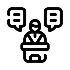 talk line icon
