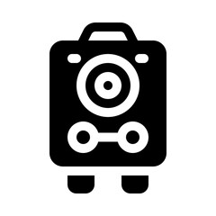 portable speaker glyph icon © Uicon Studio