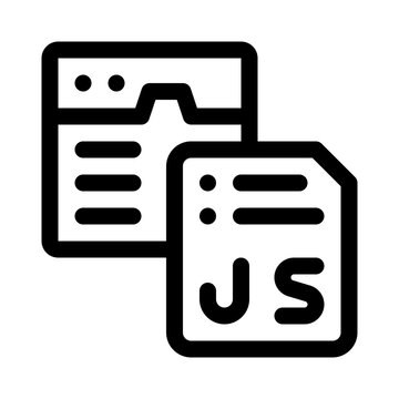 javascript line icon