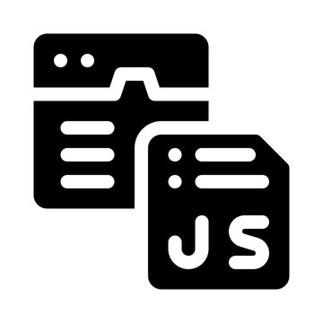 javascript glyph icon