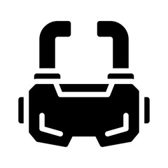 glasses glyph icon