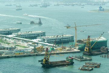 Central Victoria Harbour in Hong Kong 2004