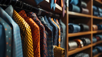 Modern Retail Shop Brimming with Formal Attire Trendy Fashion Finds generative ai