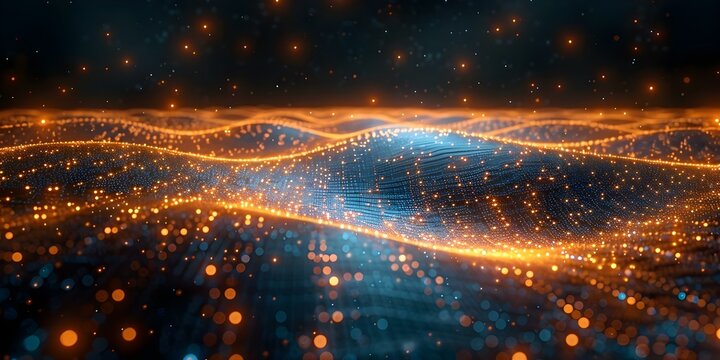 A glimpse into the complex world of quantum computing cyber networks and technology advancements. Concept Quantum Computing, Cyber Networks, Technology Advancements, Complex World, Glimpse