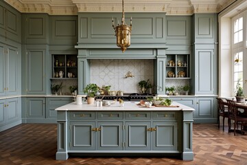 Timeless Georgian Kitchen Inspirations: Grand Design and Traditional Flair