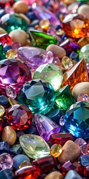 pile of gemstones