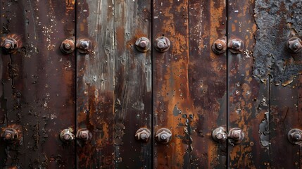 Weathered and Gritty Rusted Metal Background for Edgy Industrial or Grunge Themed Imagery