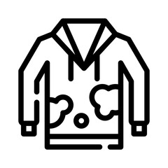 dirty clothes line icon