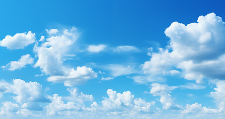 Naklejka na ściany i meble white cloud with blue sky background. blue sky with white cloud background.