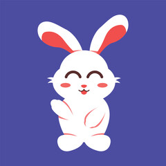 Cute Rabbit Mascot Vector Design