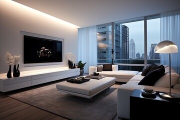 Sleek Luxury Living: Ultra-Modern Condo Living Room Concepts