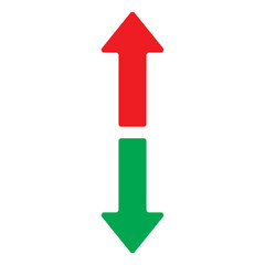  Up and down arrow vector isolated eps10 