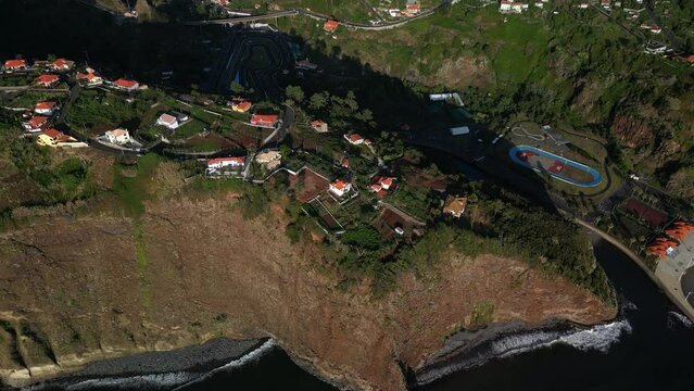 Aerial of Faial Santana Madeira Portugal