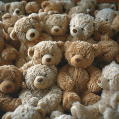 A picture of a lot of teddy bears