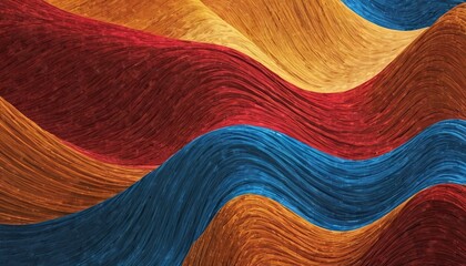 Abstract background in golden, red and blue texture colors