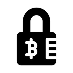 lock glyph icon