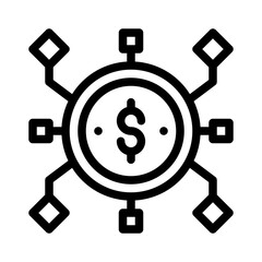 digital economy line icon