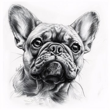 French Bulldog's Face A Monthly Event Celebration Generative AI