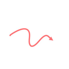 Pink Arrow Illustration
