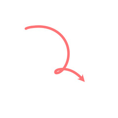 Pink Arrow Illustration
