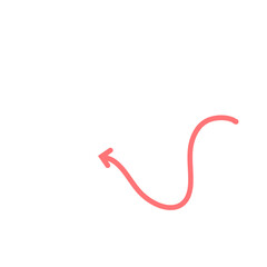 Pink Arrow Illustration