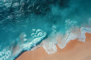 Fototapeten Aerial View of a Beach and Ocean © D