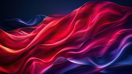 Obraz premium Curvy Blue Surfaces. Modern Abstract 3D Background. abstract blue background with layers of silk folded drapery