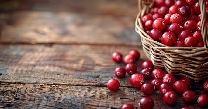 Fresh Red Berries in a Basket A Catchy and Optimized Title for Adobe Stock Generative AI