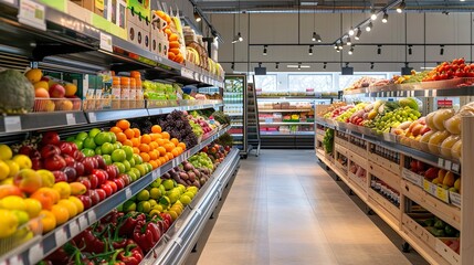 スーパーマーケットの店内05