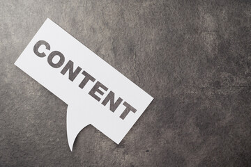 Paper with content text