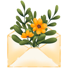 Flowers letter 