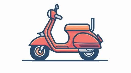 Scooter icon thin line for web and mobile modern 