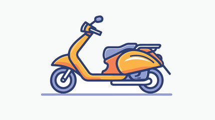 Scooter icon thin line for web and mobile modern 
