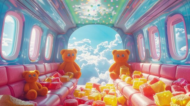 Mid-air confectionery in 3D, a sweet commercial flight