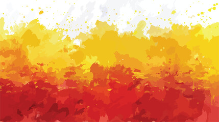 Spain national flag picture yellow red colors watercolor - obrazy, fototapety, plakaty
