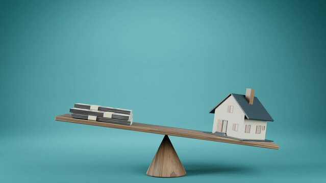 House and Money on seesaw