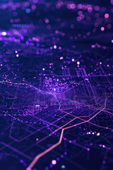 Hi-tech illustration circuit board background. Abstract futuristic background. Digital technology and engineering concept.