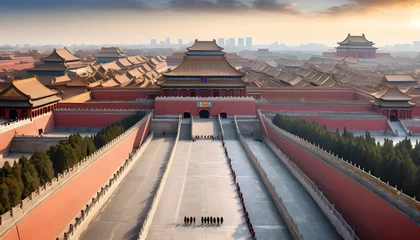 Poster Magnificent-Panoramic-Vista-Of-The-Forbidden-City- © Sofia