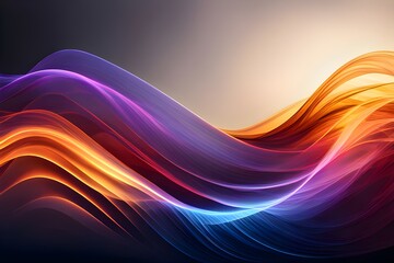 abstract colorful glowing neon wave background, backgrounds 