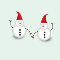 Snowman vector art as graphics resource