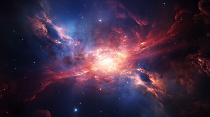 Fototapeta na wymiar Extragalactic Supernova with stars in deep space a inspiring astrophotography image