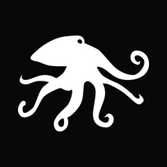octopus icon in black