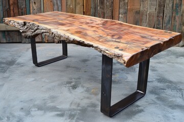 Reclaimed wood table eco-friendly and full of character